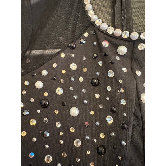 Dance Leotard Performance Wear‎ Black Long Sleeve Gymnastics Unitard Kids M - Picture 6 of 16